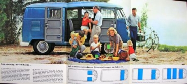 Volkswagen T1 Transporter Modellprogramm 1964 Automobilprospekt (1723)